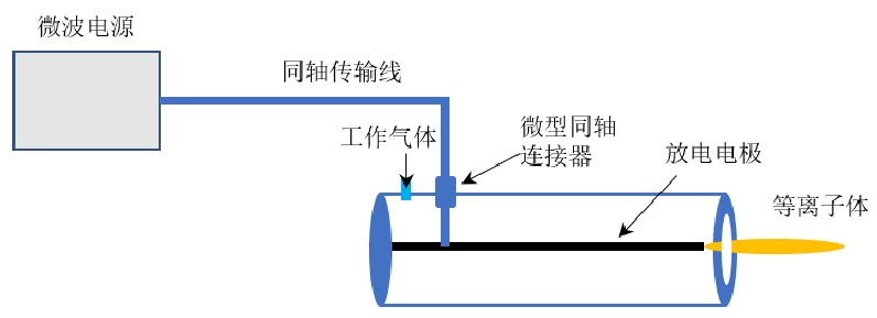 微波放電的典型裝置示意圖